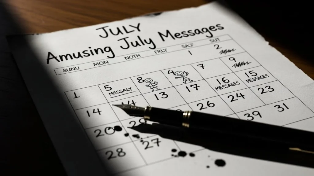 Amusing July Messages