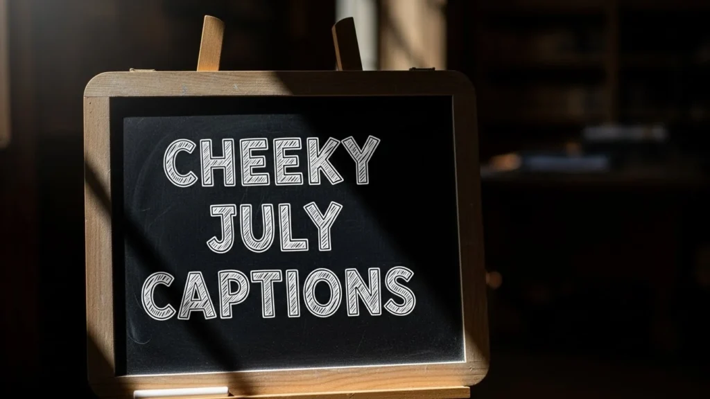 Cheeky July Captions