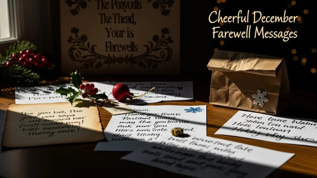 Cheerful December Farewell Messages