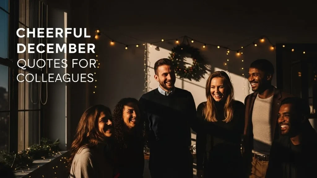 Cheerful December Quotes for Colleagues