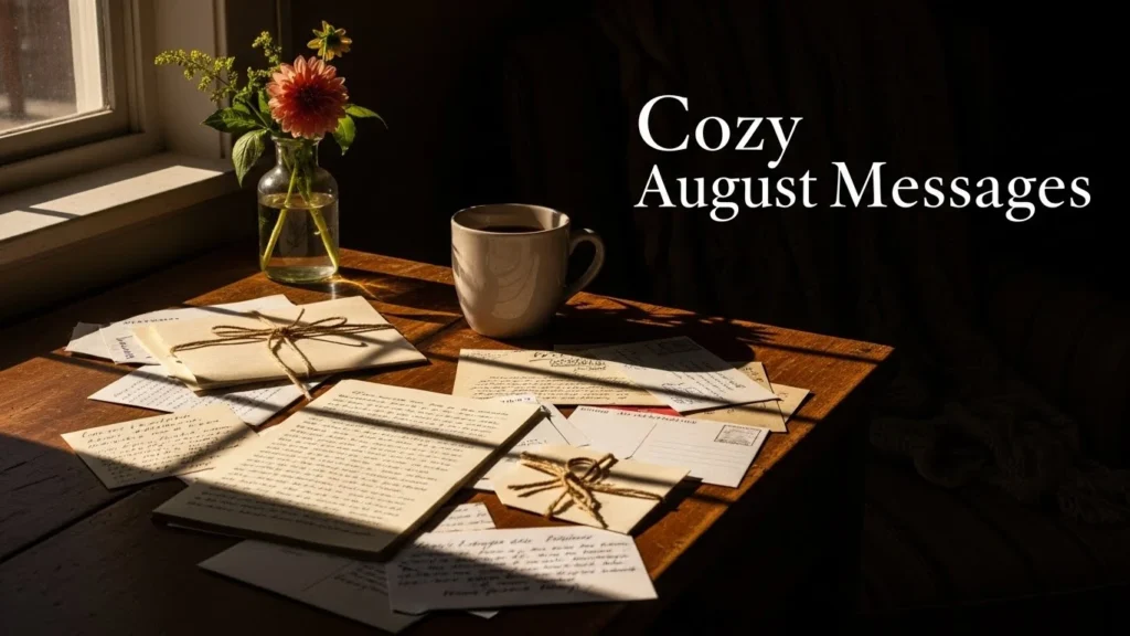 Cozy August Messages