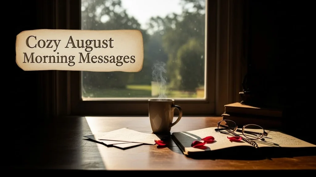 Cozy August Morning Messages