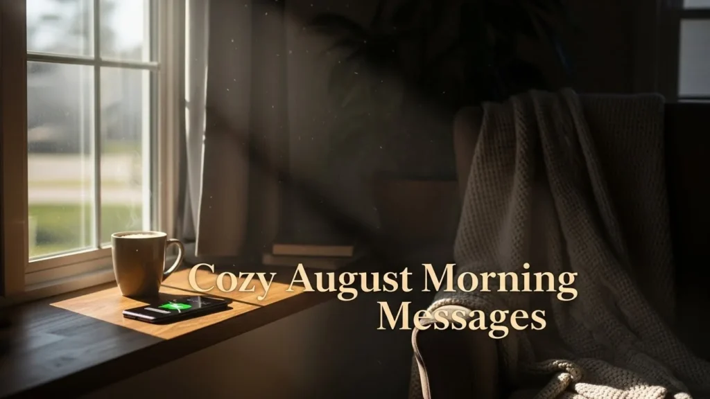 Cozy August Morning Messages