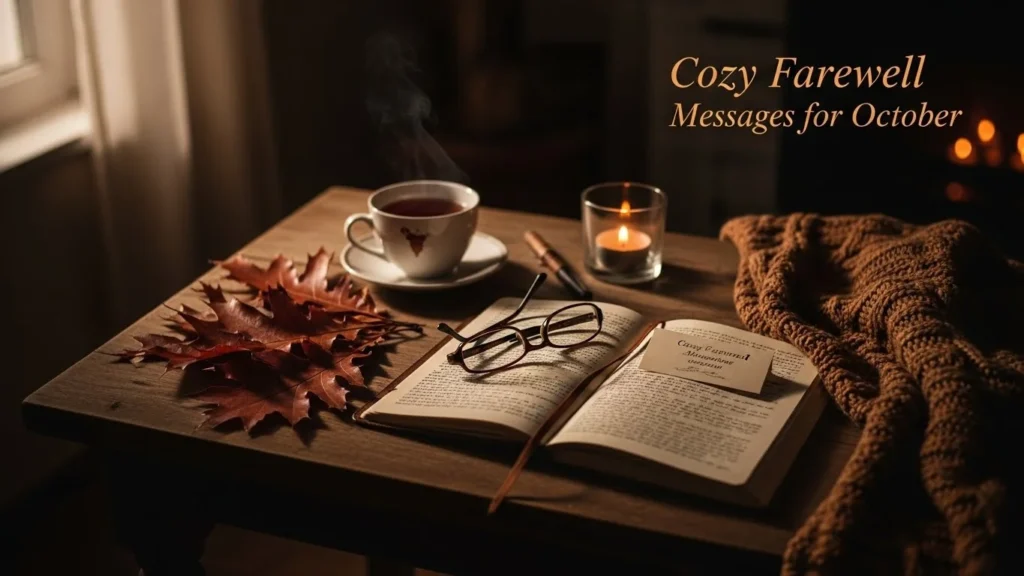 Cozy Farewell Messages for October