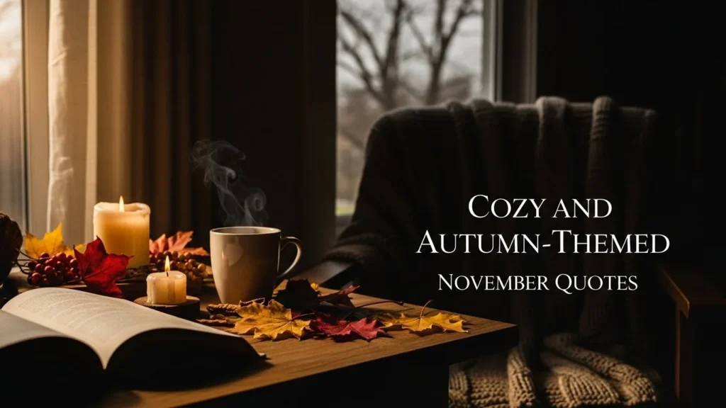 Cozy and Autumn-Themed November Quotes