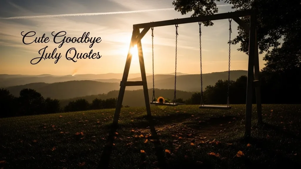 Cute Goodbye July Quotes