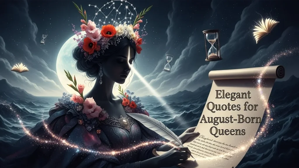 Elegant Quotes for August-Born Queens
