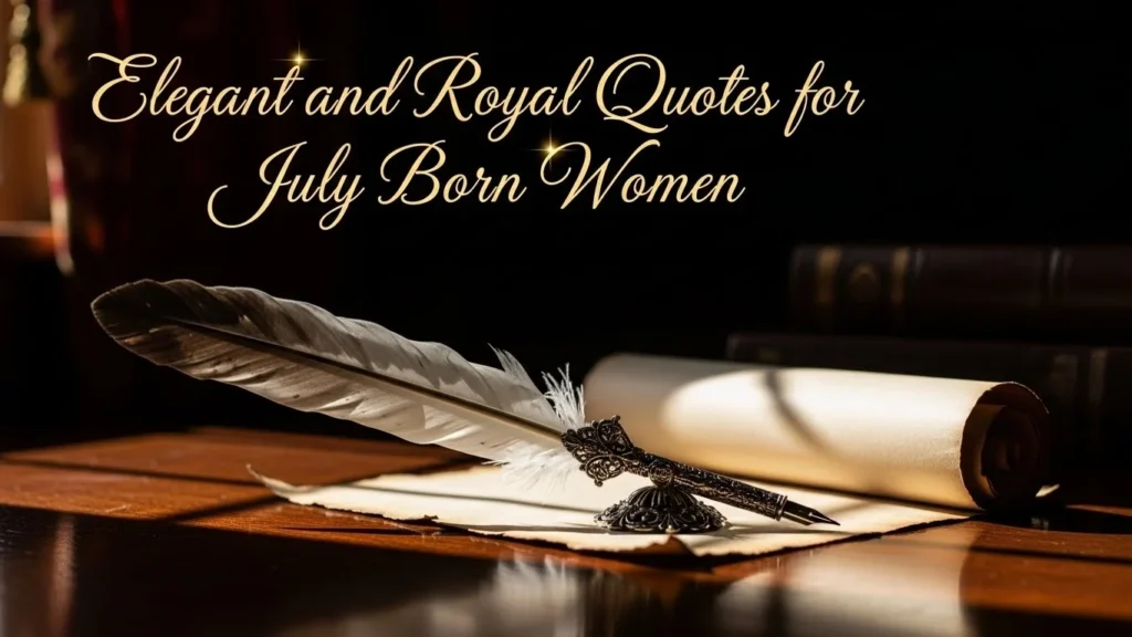 Elegant and Royal Quotes for July Born Women