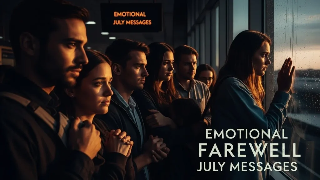 Emotional Farewell July Messages