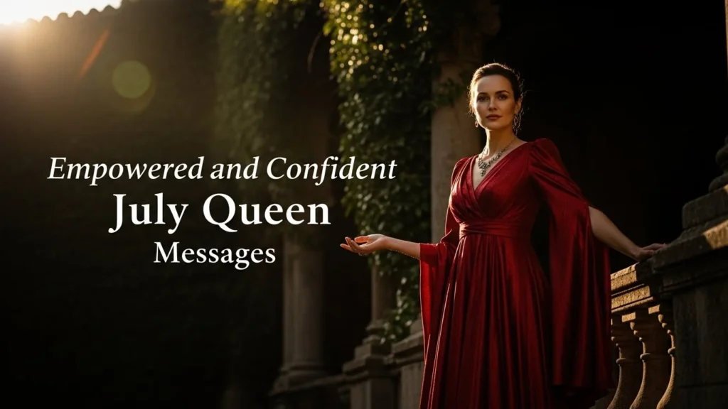 Empowered and Confident July Queen Messages