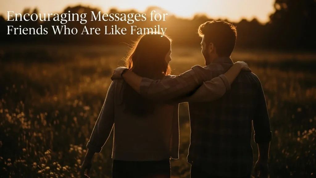 Encouraging Messages for Friends Who Are Like Family