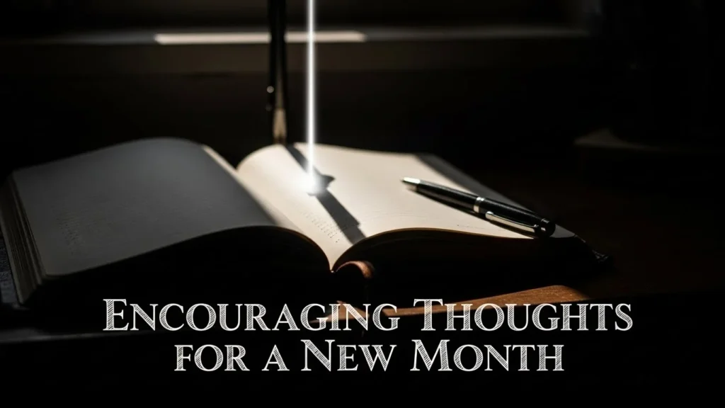 Encouraging Thoughts for a New Month