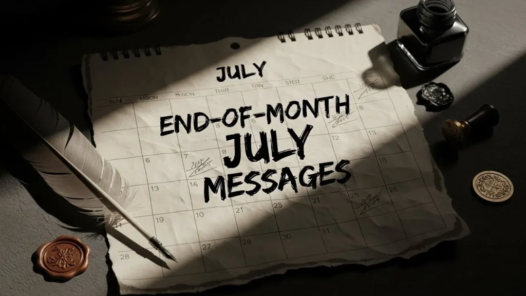 End-of-Month July Messages