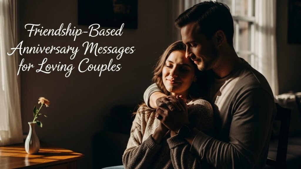 Friendship-Based Anniversary Messages for Loving Couples