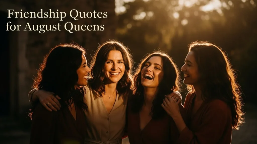 Friendship Quotes for August Queens