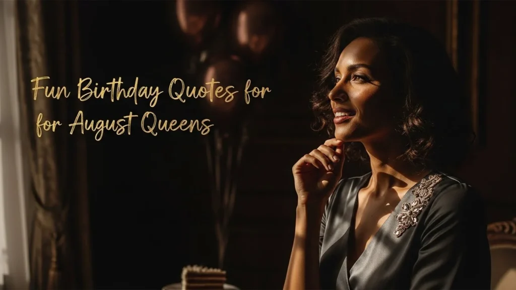 Fun Birthday Quotes for August Queens