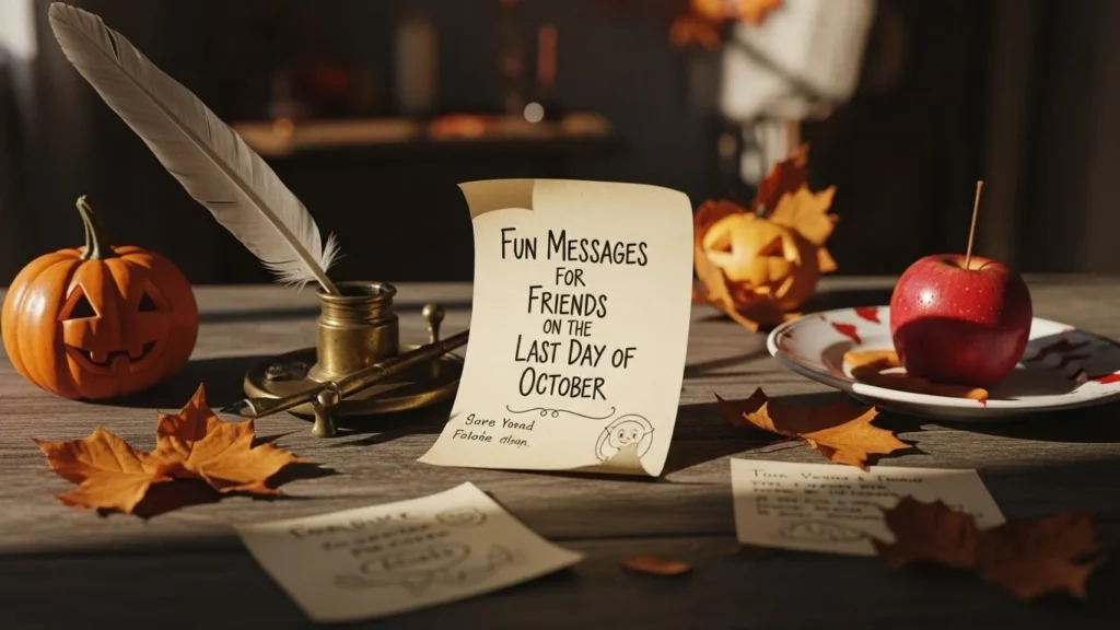 Fun Messages for Friends on Last Day of October