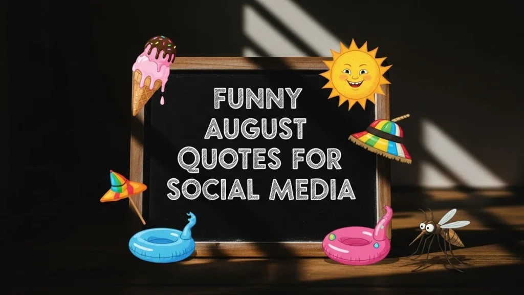 Funny August Quotes for Social Media