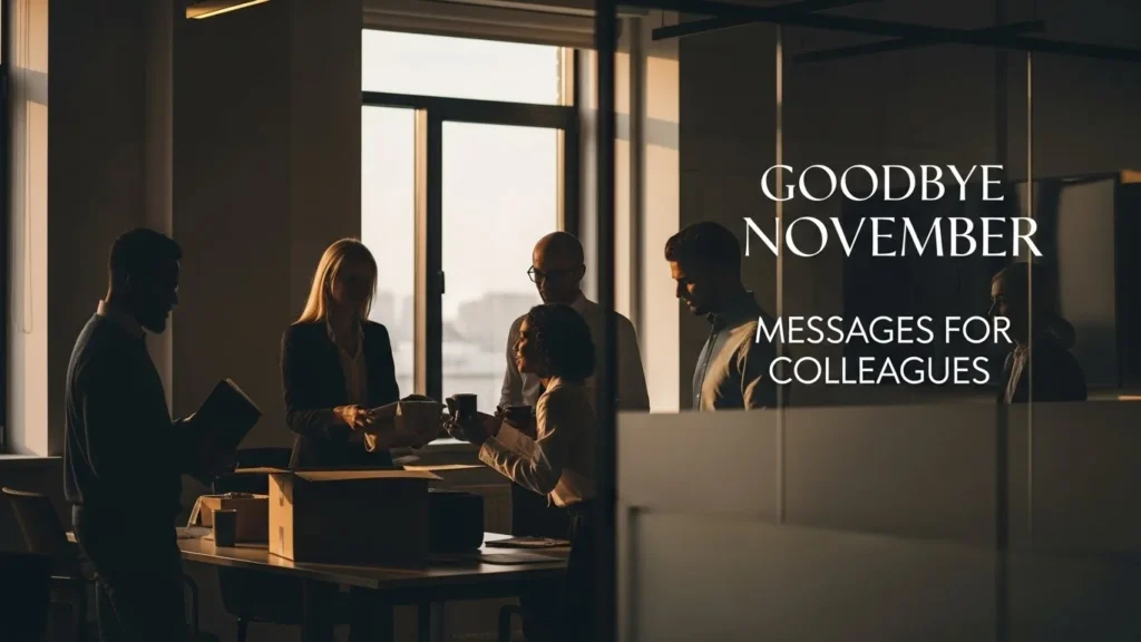 Goodbye November Messages for Colleagues