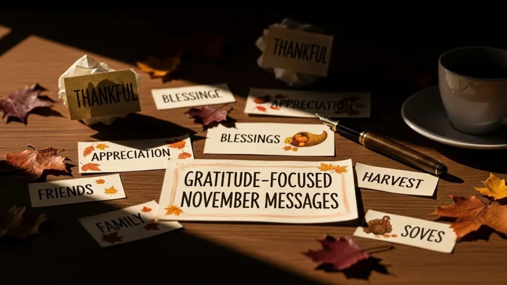 Gratitude-Focused November Messages