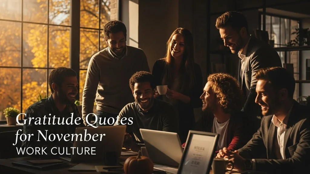 Gratitude Quotes for November Work Culture