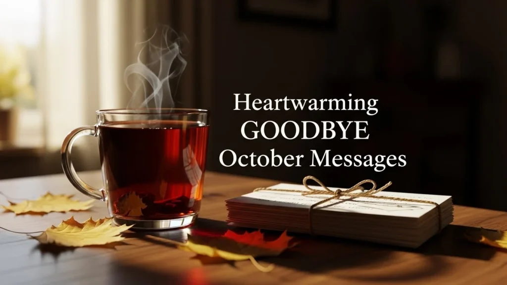 Heartwarming Goodbye October Messages