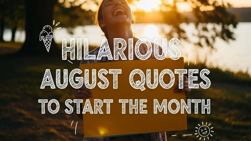 Hilarious August Quotes to Start the Month