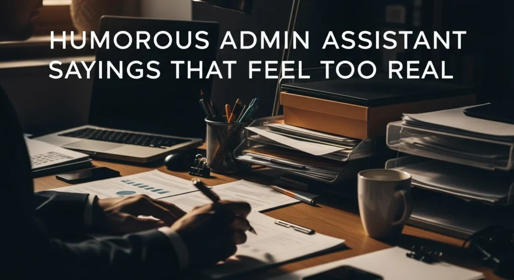 Humorous Admin Assistant Sayings That Feel Too Real