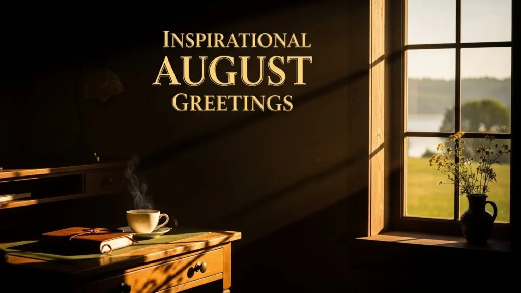 Inspirational August Greetings