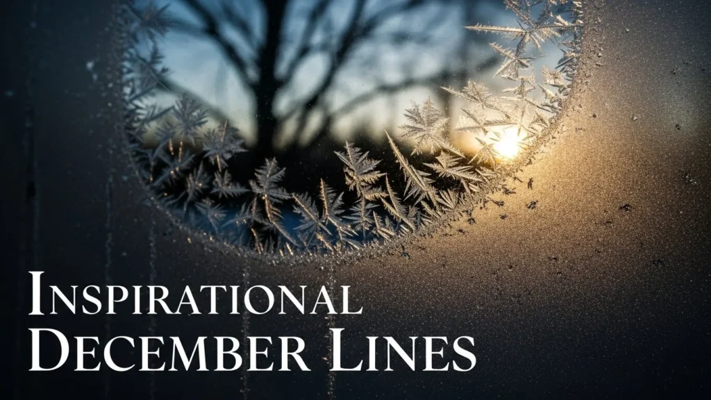 Inspirational December Lines
