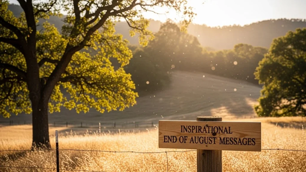 Inspirational End of August Messages