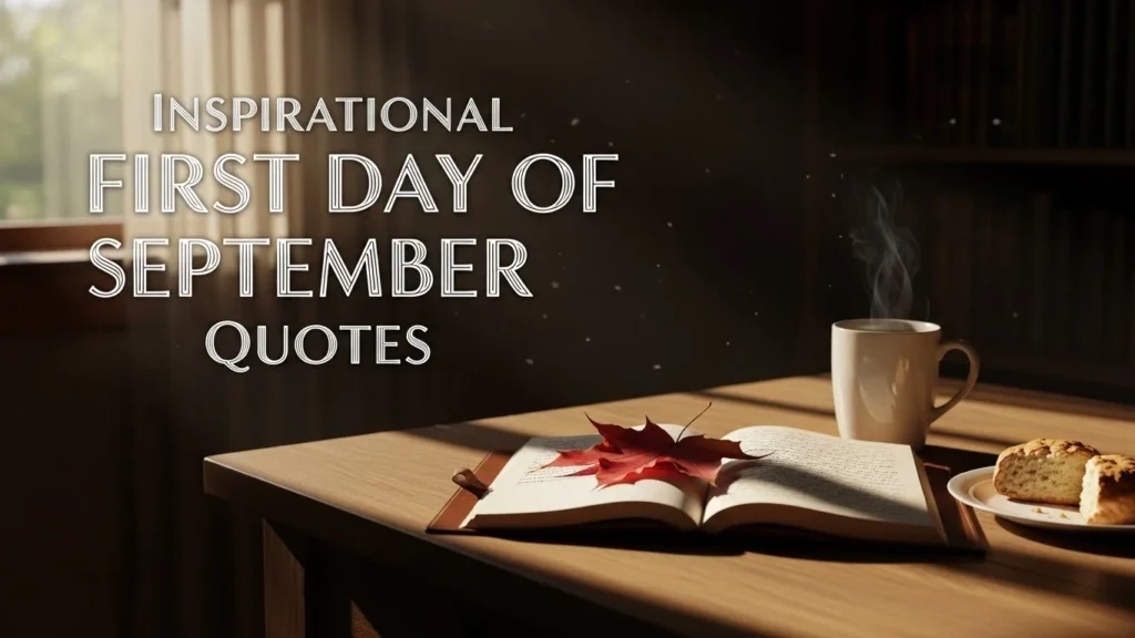 Inspirational First Day of September Quotes
