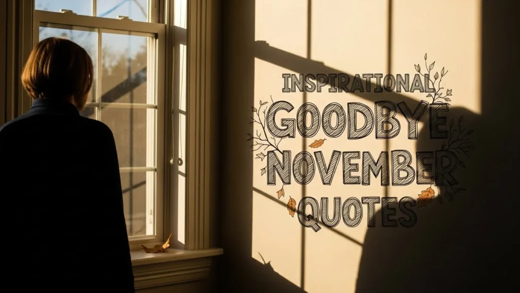 Inspirational Goodbye November Quotes