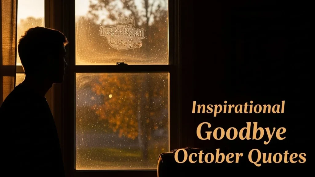 Inspirational Goodbye October Quotes