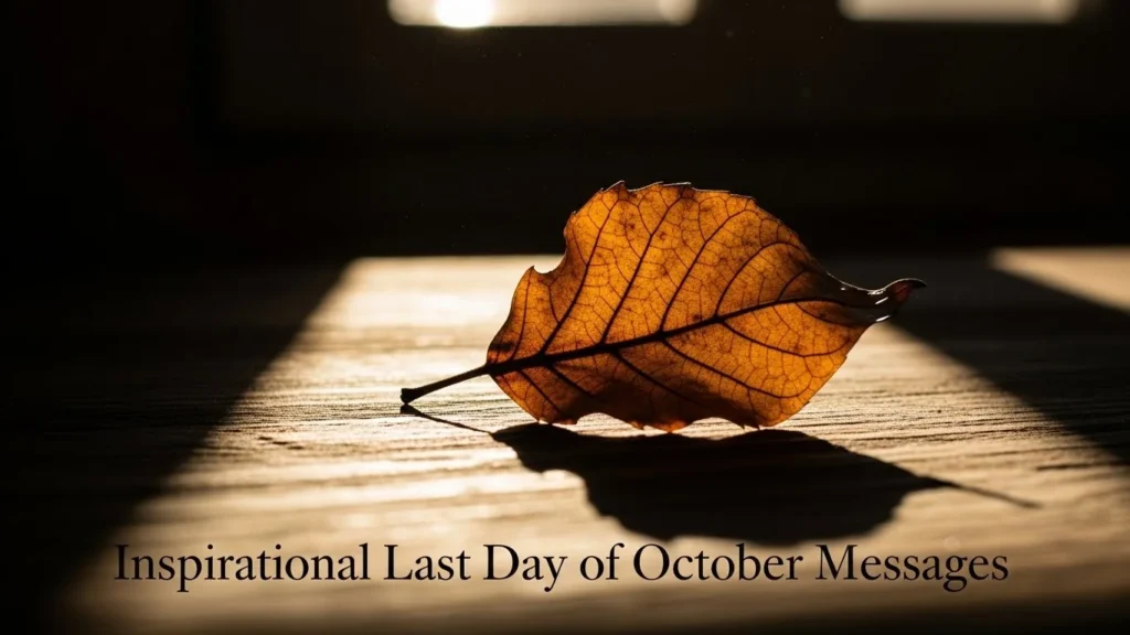 Inspirational Last Day of October Messages