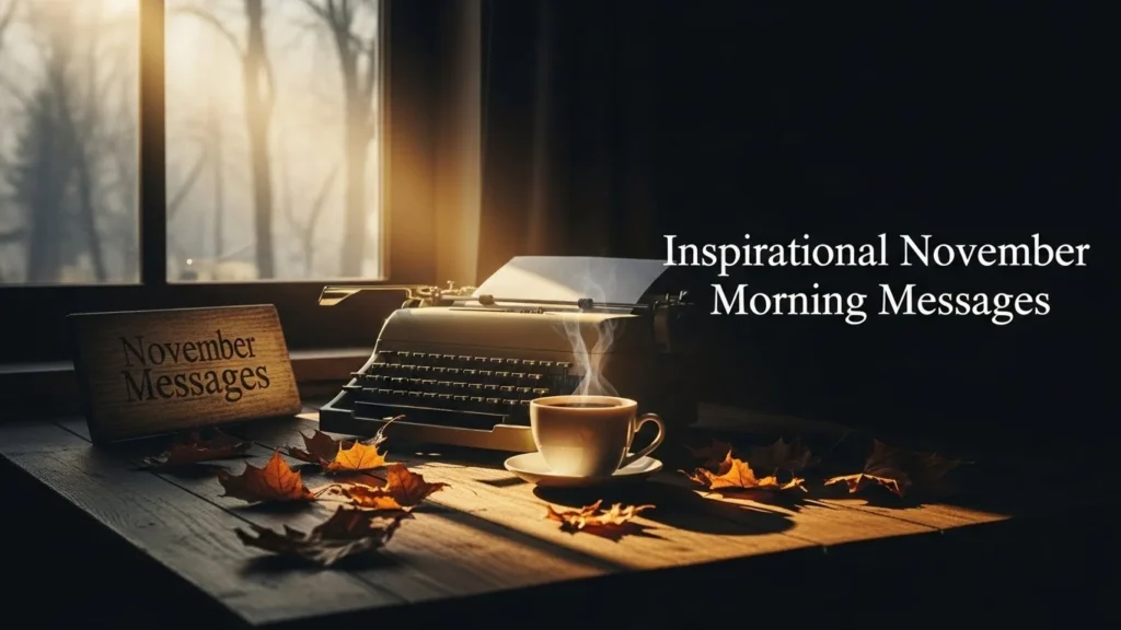 Inspirational November Morning Messages