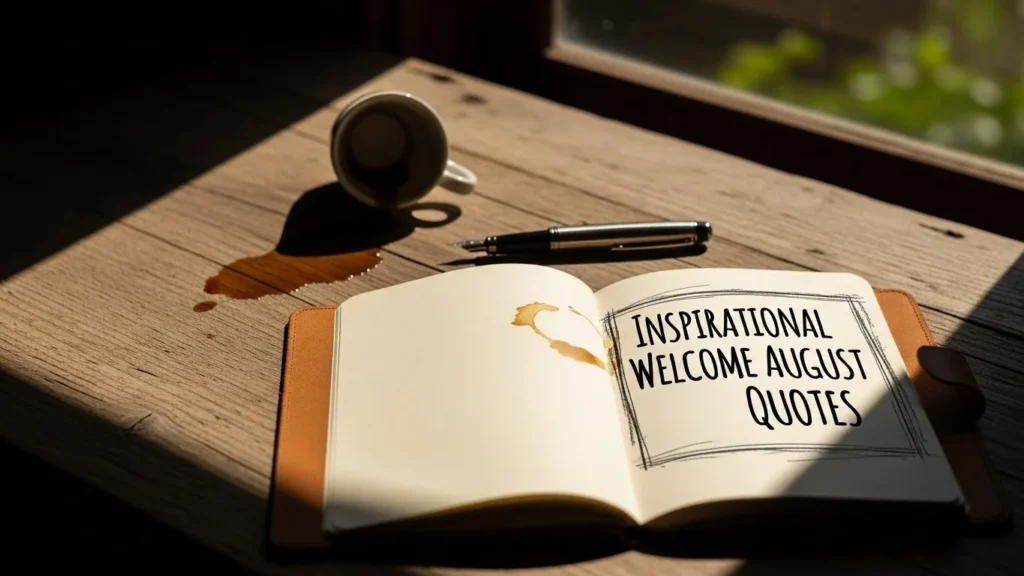 Inspirational Welcome August Quotes