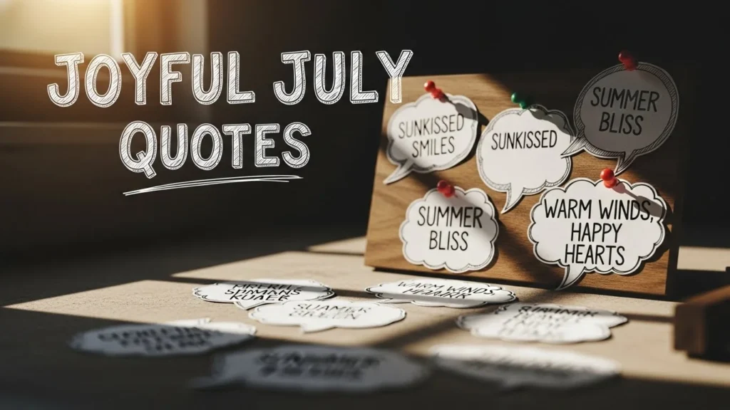 Joyful July Quotes