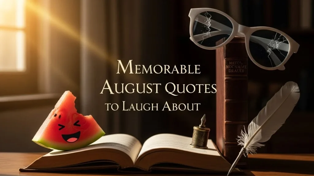 Memorable August Quotes to Laugh About
