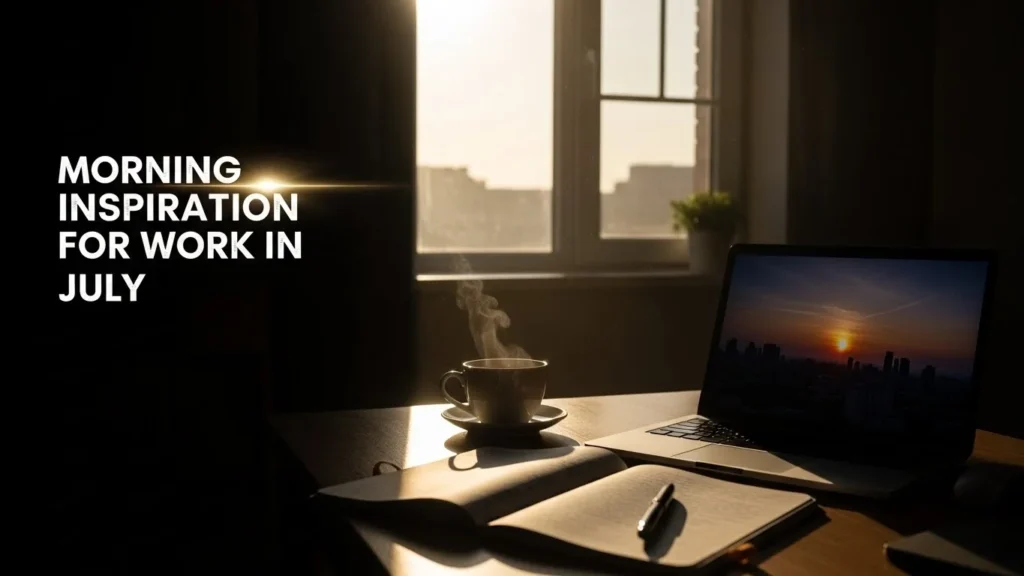 Morning Inspiration for Work in July