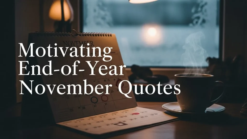Motivating End-of-Year November Quotes