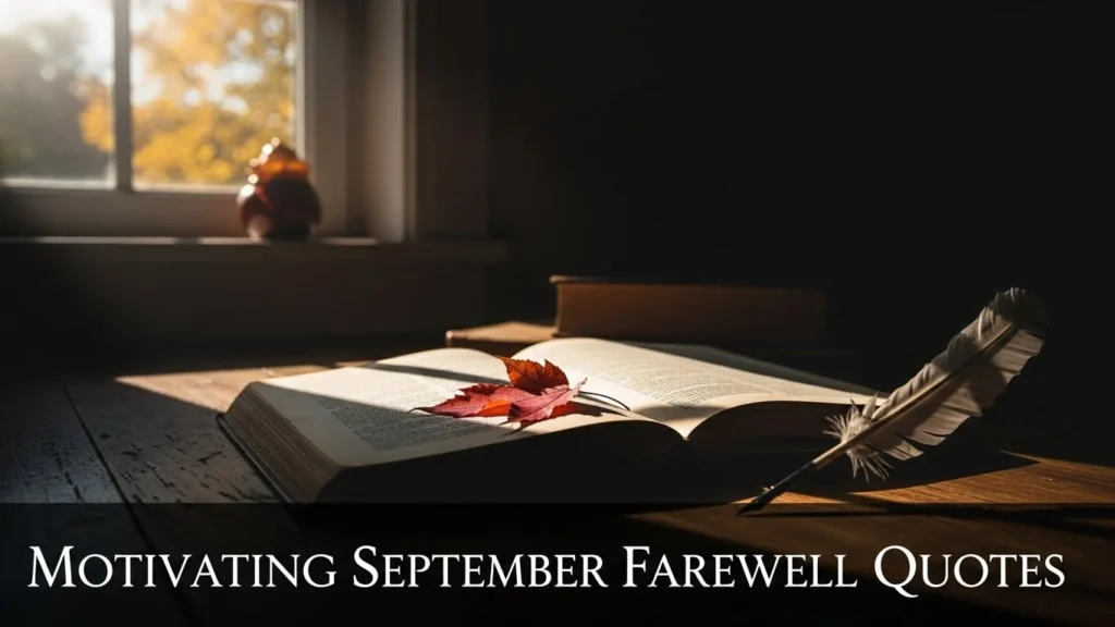 Motivating September Farewell Quotes