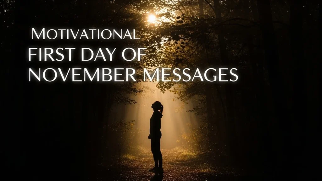 Motivational First Day of November Messages