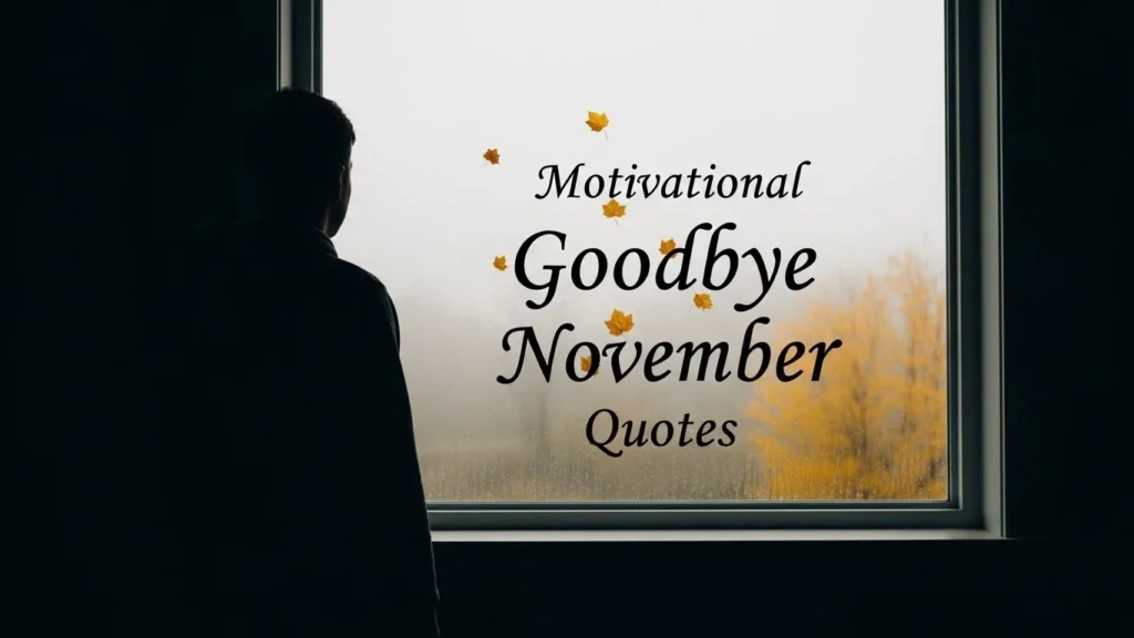 Motivational Goodbye November Quotes