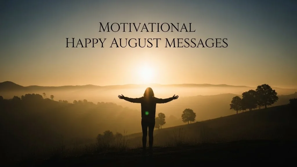 Motivational Happy August Messages