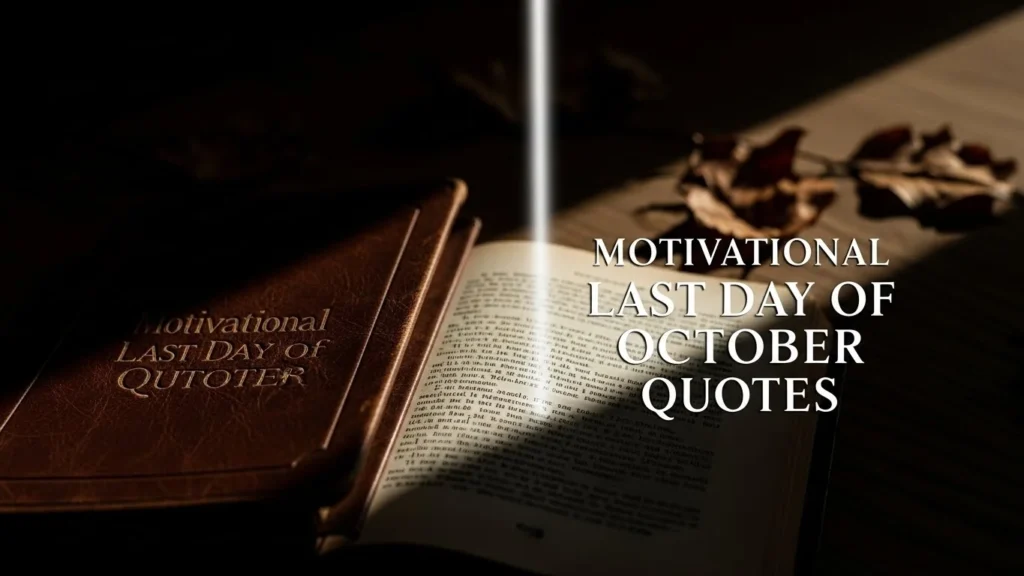 Motivational Last Day of October Quotes