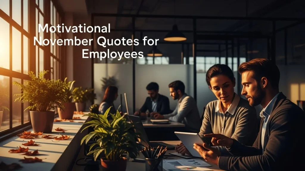 Motivational November Quotes for Employees