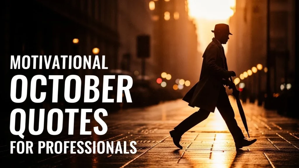 Motivational October Quotes for Professionals