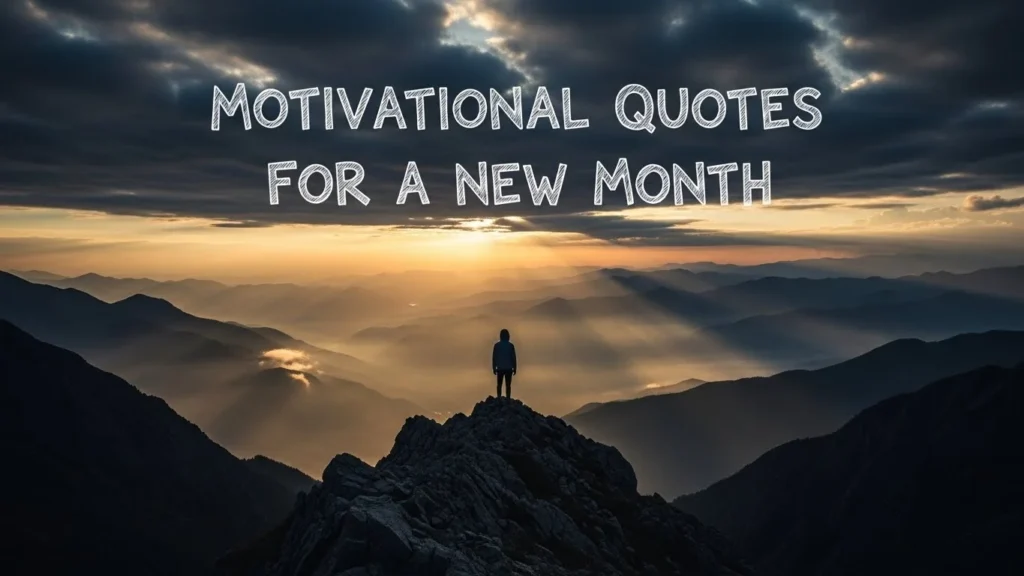 Motivational Quotes for a New Month
