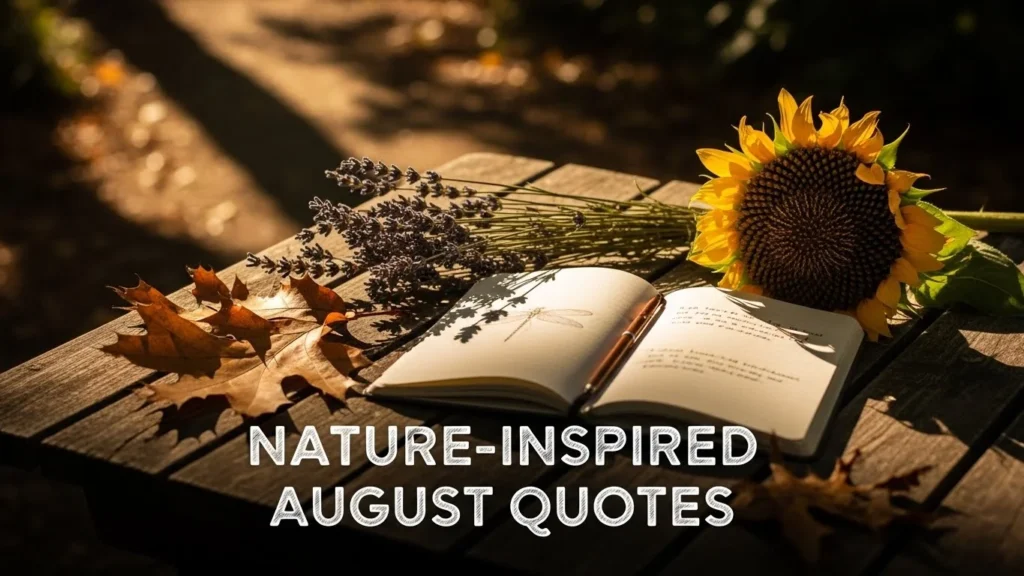 Nature-Inspired August Quotes